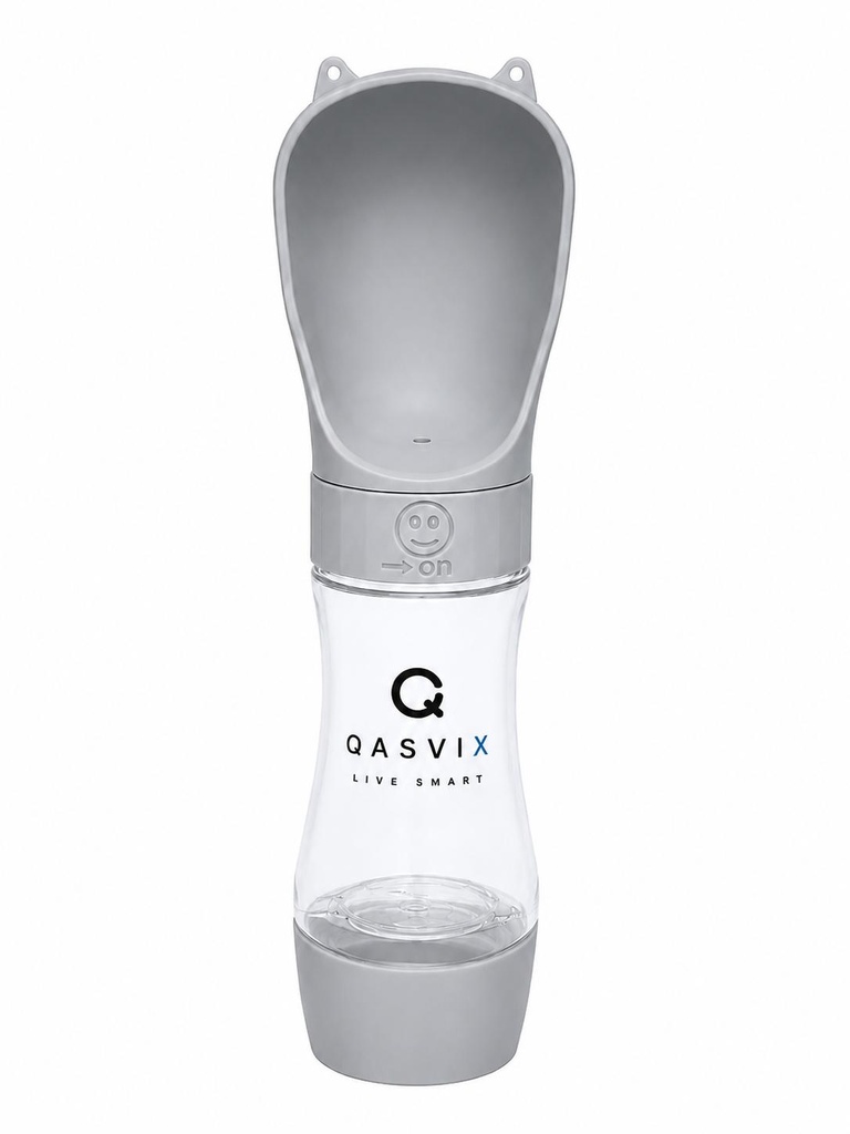 Dog Plastic Water Bottle 500ml (Grey)